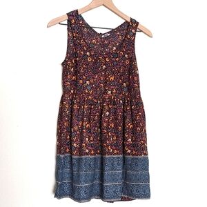 Urban Outfitters Ecoté Floral Print Bohemian Mini Dress size Small